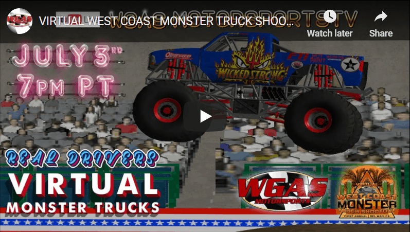 WGAS Motorsports Online Video Game Monster Trucks