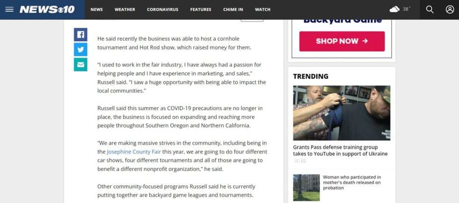 Spirit of the Fair KTVL News 10 Medford Oregon