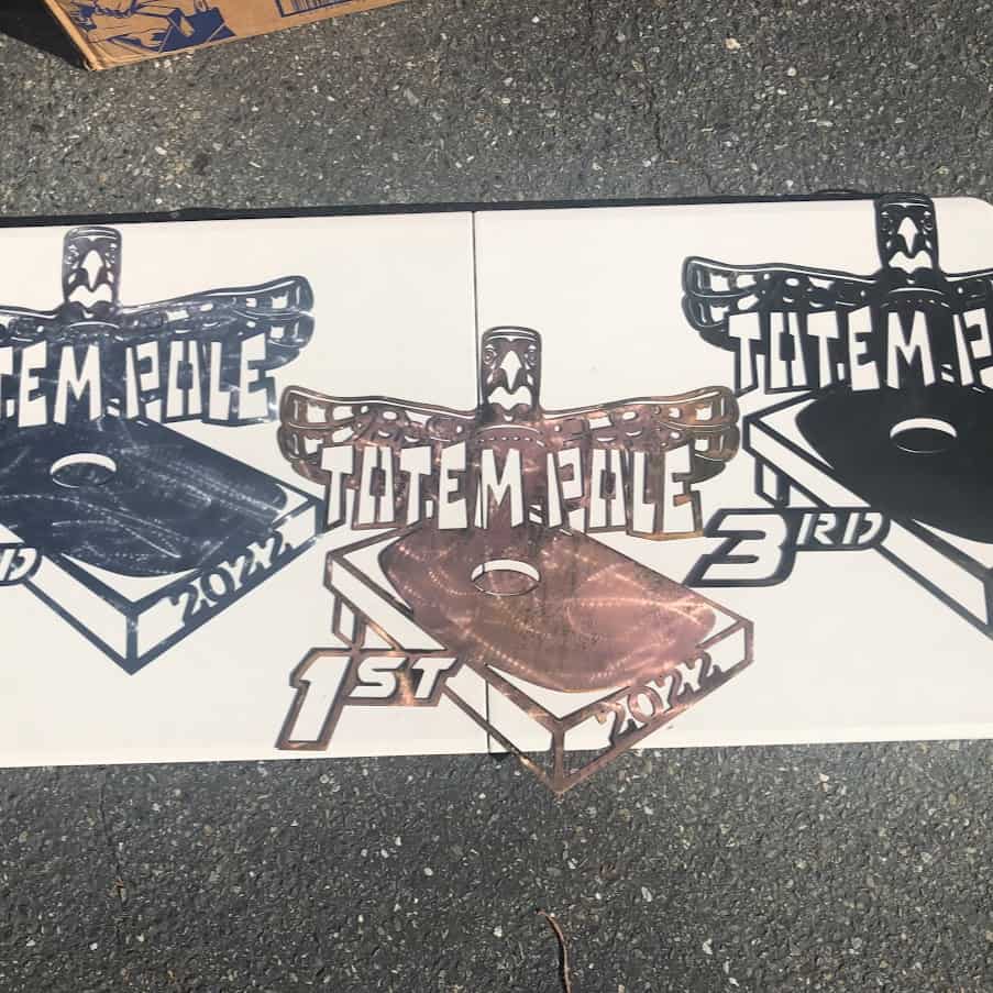 Metal Fabrication Cornhole Trophies