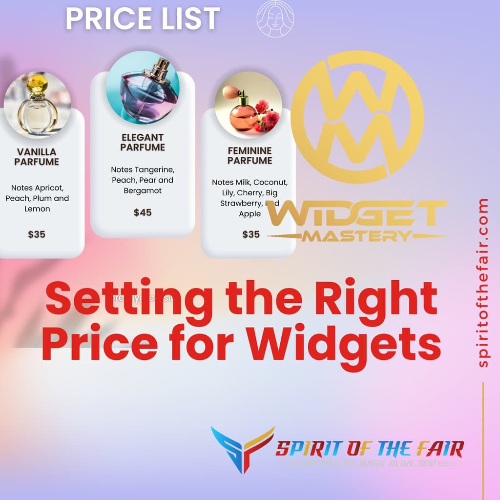 Setting the Right Price for Widgets
